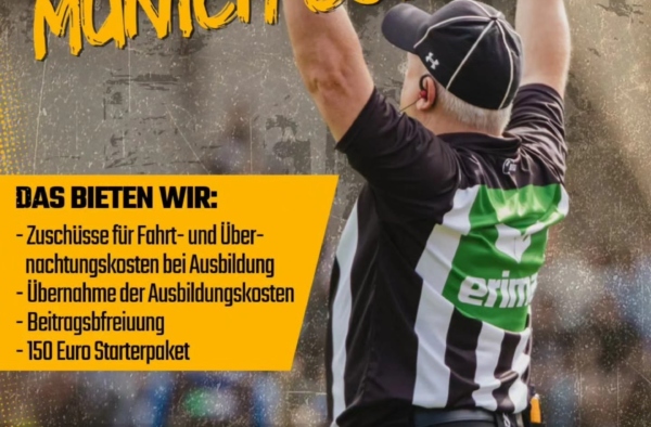 Werde Schiedsrichter bei den Munich Cowboys