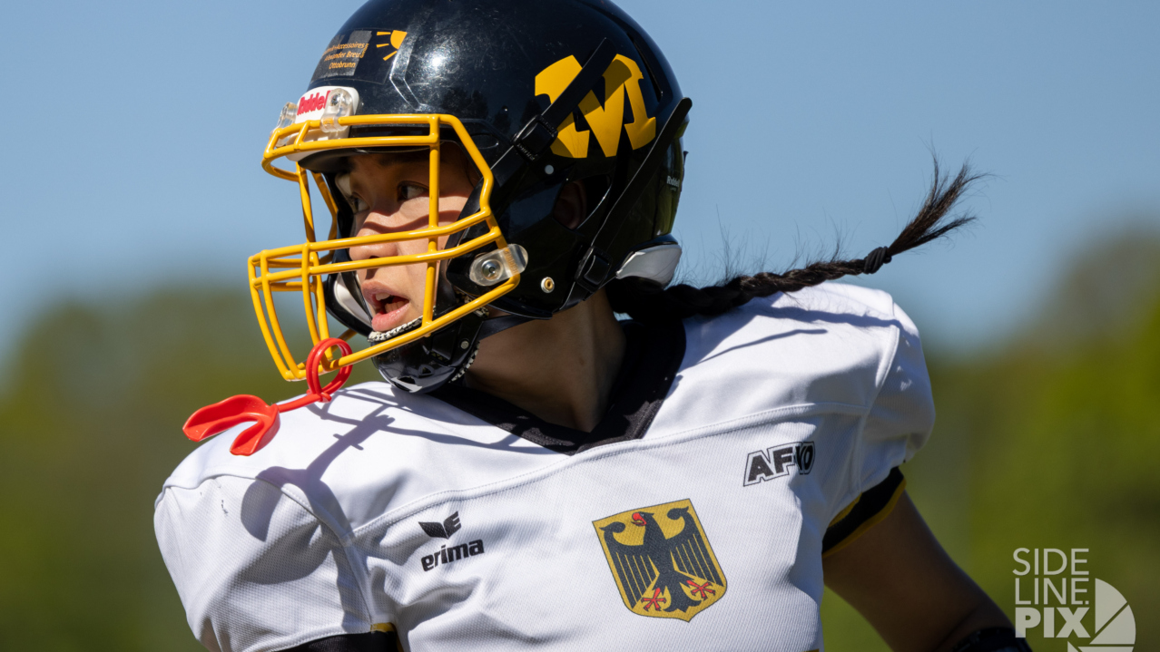 Mery Nguyen und Kiliane Schramm vertreten die Munich Cowboys Ladies in der Vorbereitung auf das EM-Spiel gegen Großbritannien.