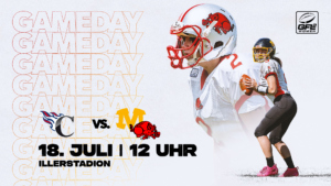 Nach dem spannenden Hinspiel steht für die SG Cowboys/Razorbacks das nächste Duell gegen die Allgäu Comets an.