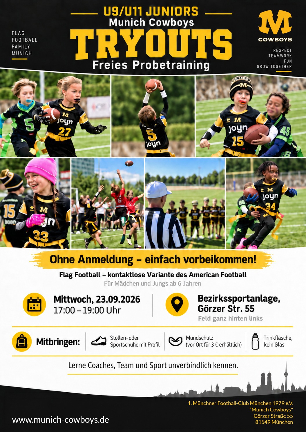 TRYOUTS U9 & U11